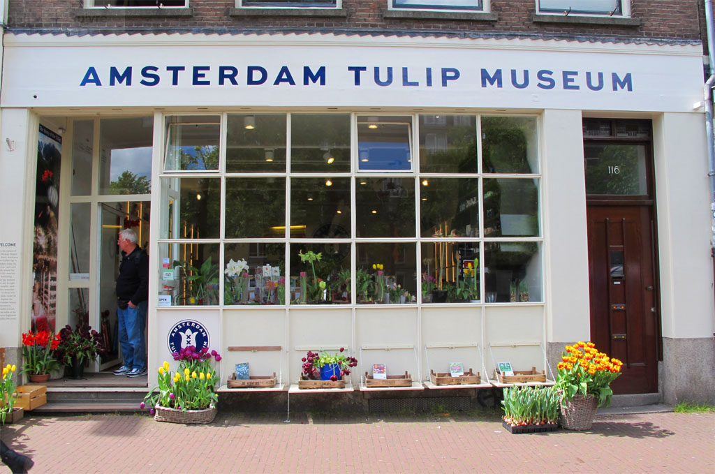 Façade du Amsterdam tulip museum