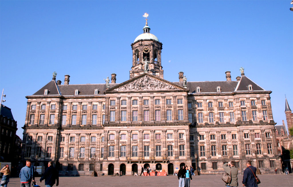 Façade du palais Royal d'Amsterdam
